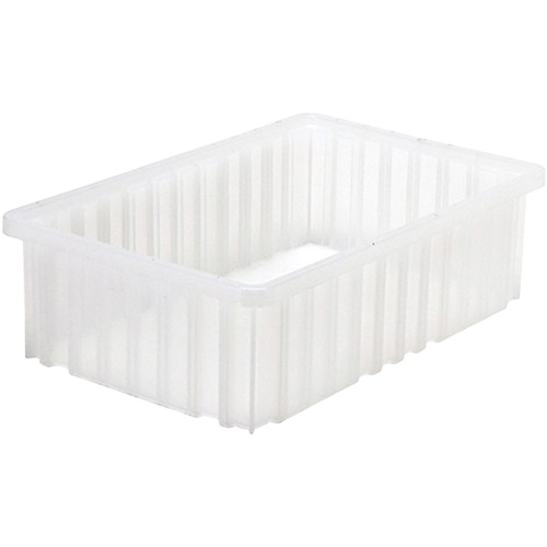 Divider Box&reg; Container, Plastic, 16.5" W x 10.875" D x 5" H, Grey Distribution Industrielle GC