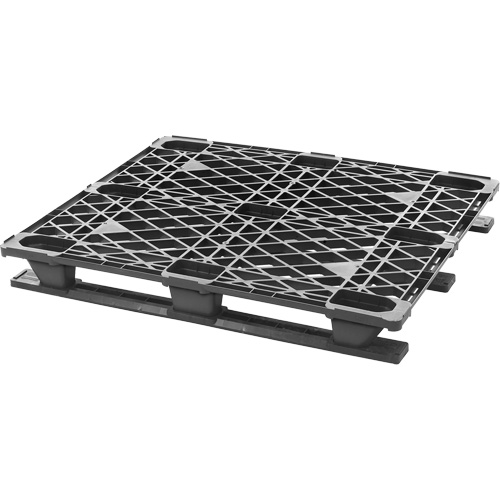 Palette empilable en plastique, Acc&egrave;s de Quatre c&ocirc;t&eacute;s, 48" lo x 40" la x 5-3/5" h Distribution Industrielle GC