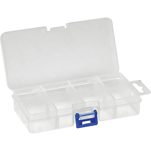 Boîte &agrave; compartiments en plastique, 2,75" la x 5,5" p x 1,25" h, 8 compartiments Distribution Industrielle GC