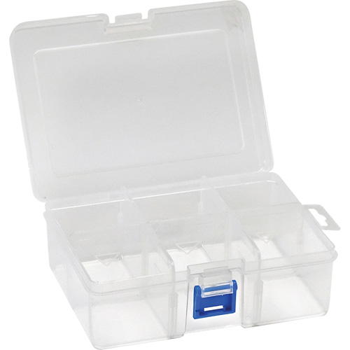 Boîte &agrave; compartiments en plastique, 4,75" la x 6,75" p x 2,25" h, 6 compartiments Distribution Industrielle GC