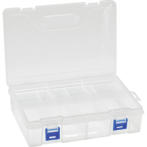 Boîte &agrave; compartiments en plastique, 6,25" la x 9,25" p x 2,2" h, 8 compartiments Distribution Industrielle GC