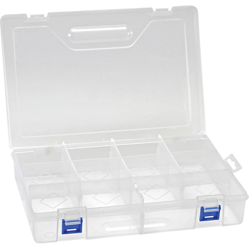 Boîte &agrave; compartiments en plastique, 7,75" la x 11,75" p x 2,2" h, 10 compartiments Distribution Industrielle GC
