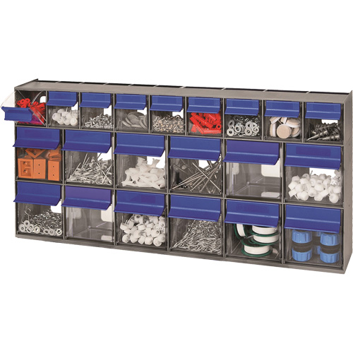 Tilt Bins Unit, 23-5/8" W x 3-5/8" D x 11-1/6" H, 21 Drawers Distribution Industrielle GC