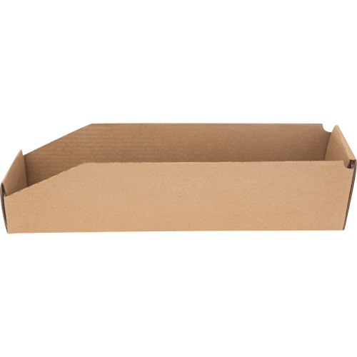 Boîtes profondes en carton ondul&eacute;, 3-3/4" la x 17-1/4" p x 4-1/2" h, Beige Distribution Industrielle GC