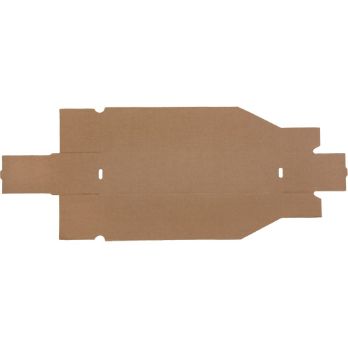 Boîtes profondes en carton ondul&eacute;, 3-3/4" la x 17-1/4" p x 4-1/2" h, Beige Distribution Industrielle GC