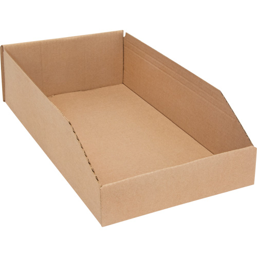 Boîtes profondes en carton ondul&eacute;, 9-3/4" la x 17-1/4" p x 4-1/2" h, Beige Distribution Industrielle GC