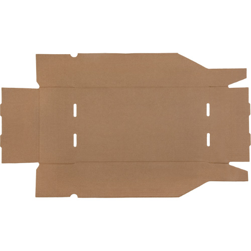 Boîtes profondes en carton ondul&eacute;, 9-3/4" la x 17-1/4" p x 4-1/2" h, Beige Distribution Industrielle GC