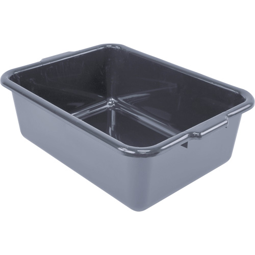 All-Purpose Flat-Bottom Storage Tub, 7" H x 15" D x 21" L, Plastic, Grey Distribution Industrielle GC