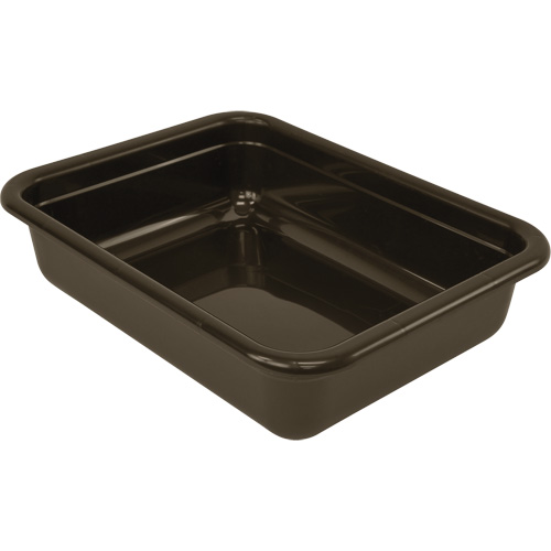 All-Purpose Flat-Bottom Storage Tub, 5" H x 17" D x 22" L, Plastic, Grey Distribution Industrielle GC