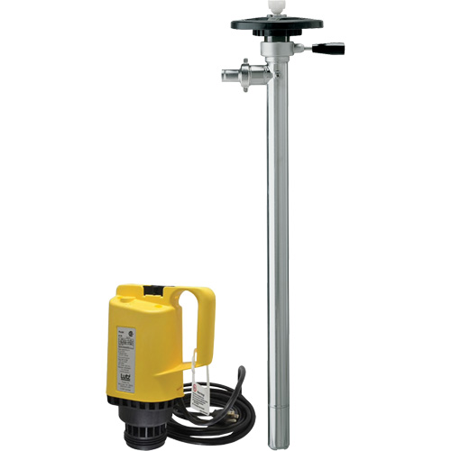 Pompes &agrave; tambour &eacute;lectriques, Acier inoxydable, 51 gal./min Distribution Industrielle GC