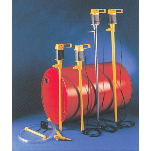 Pompes &agrave; tambour &eacute;lectriques, Polypropyl&egrave;ne, 12,5 gal./min Distribution Industrielle GC