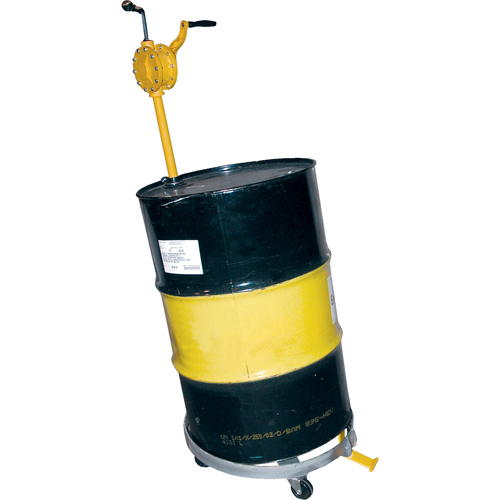 Chariots &agrave; inclinaison pour baril, Acier, Capacit&eacute;e 1200 lb, Diam&egrave;tre 23-1/2", Roue en Fonte Distribution Industrielle GC