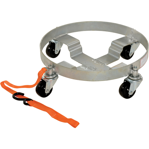 Chariots &agrave; &eacute;tages multiples pour baril, Acier, Capacit&eacute;e 900 lb, Diam&egrave;tre 19", Roue en Caoutchouc Distribution Industrielle GC