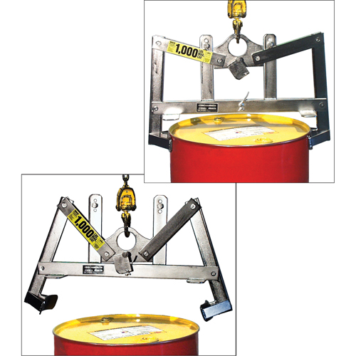 Leveurs de baril verticaux automatiques, 55 gal. US (45 gal. imp.), Cap. 1000 lb/454 kg Distribution Industrielle GC