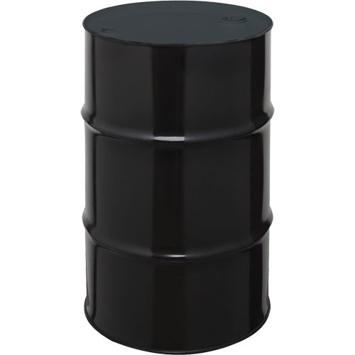 Barils en acier, 55 gal. US (45 gal. imp.), Non doubl&eacute;, Noir, Dessus ferm&eacute;, 1A1/X1.8/300, Calibre 20 Distribution Industrielle GC