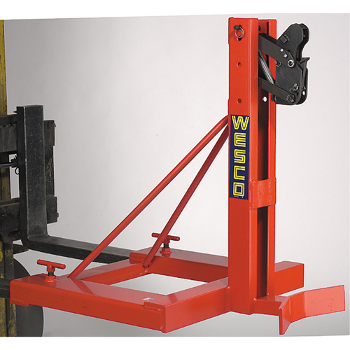 Gator Grip Forklift Attachment for Drum Handling, For 30 US Gal. (25 Imperial Gal.) / 50 US Gal. (41.6 Imperial Gal.) / 80 US Gal. (66.6 Imperial Gal.) Distribution Industrielle GC