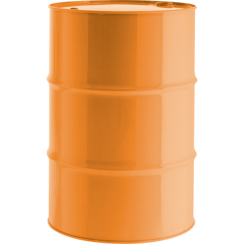 Barils en acier, 55 gal. US (45,8 gal. imp.), Non doubl&eacute;, Orange, Dessus ferm&eacute;, UN1A1/Y1.8/300, Calibre 16 Distribution Industrielle GC