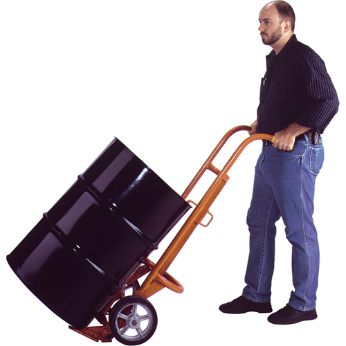 Chariots ergonomiques pour baril, Fabriqu&eacute; en Acier, 55 - 85 gal. US (45 - 70 gal. imp.) Distribution Industrielle GC