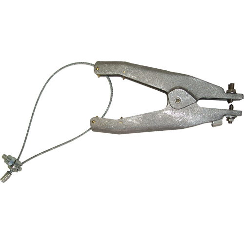 Prise de masse statique (s&eacute;rie GAT), Corps en Aluminium coul&eacute;, Pointe style cuvette en Acier inoxydable, 1 pointe isol&eacute;e Configuration, 1-1/4" Ouverture max. Distribution Industrielle GC