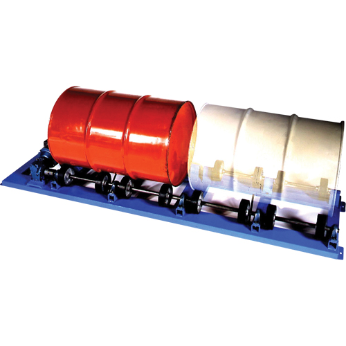 M&eacute;langeur rotatif stationnaire &agrave; double barils, 55 gal. US (45 gal. imp.) Capacit&eacute;, Vitesse fixe, 1 CV Distribution Industrielle GC