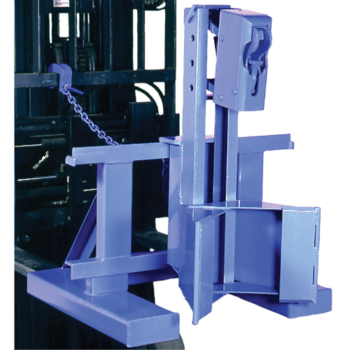 Manipulateur de barils MORSPEED 1500 pour chariot &eacute;l&eacute;vateur, Pour 55 gal. US (45 gal. imp.) Distribution Industrielle GC