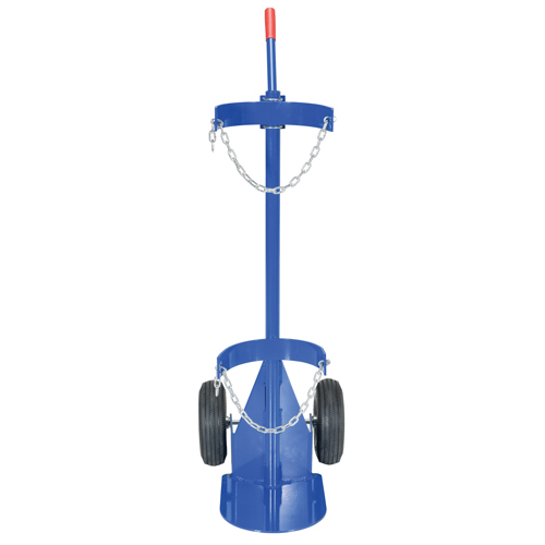 Chariot pour bouteille de gaz, Roues Pneumatique, Base de 12" la x 15-1/2" lo, 500 lb Distribution Industrielle GC