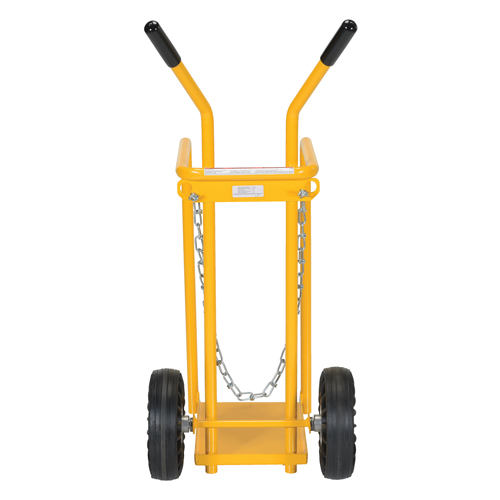 Chariot pour bouteille de gaz, Roues Caoutchouc moul&eacute;, Base de 9-13/16" la x 16" lo, 150 lb Distribution Industrielle GC