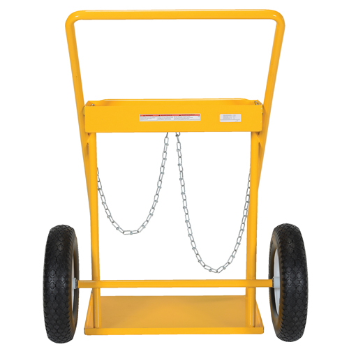 Gas Cylinder Cart, Rubber Wheels, 22" W x 14-1/8" L Base, 250 lbs. Distribution Industrielle GC