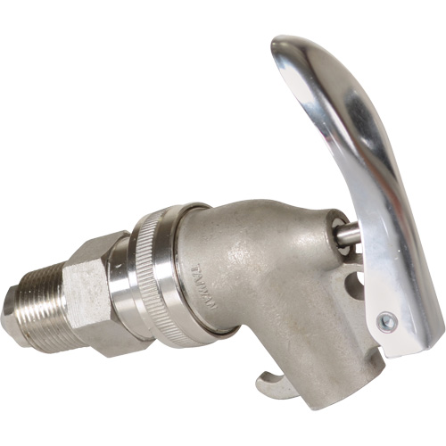 Robinet de baril manuel, Acier inoxydable, NPT de 3/4" Distribution Industrielle GC