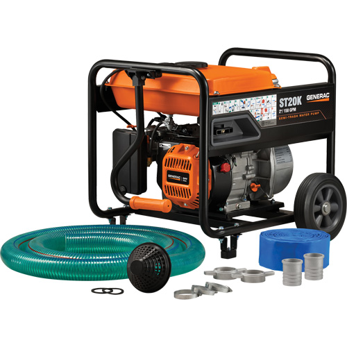 Trousse de pompe &agrave; eau &agrave; semi-r&eacute;sidus, 158 gal./min, 208 cc, 4 cycles OHV Distribution Industrielle GC