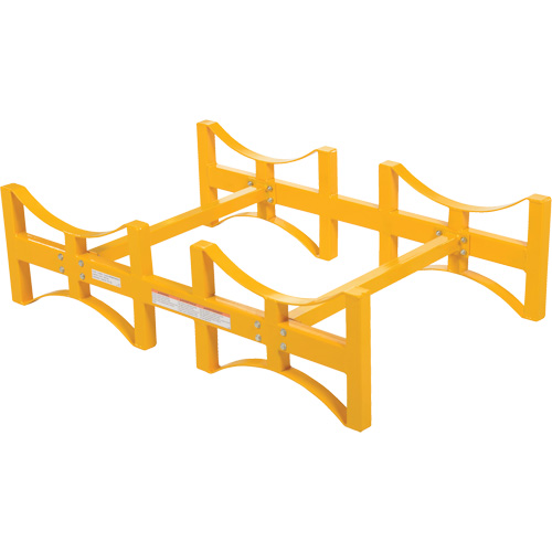 Porte-barils empilable en acier, 2 barils, Capacit&eacute; de 1600 lb, 45-1/2" la x 29-7/8" p x 12-3/4" h Distribution Industrielle GC