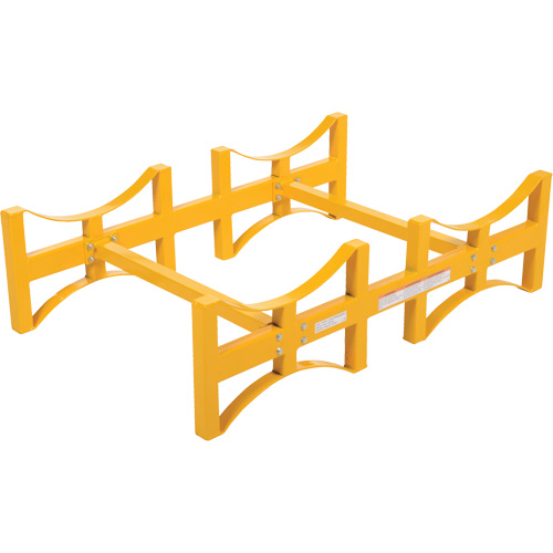 Porte-barils empilable en acier, 2 barils, Capacit&eacute; de 1600 lb, 45-1/2" la x 29-7/8" p x 12-3/4" h Distribution Industrielle GC
