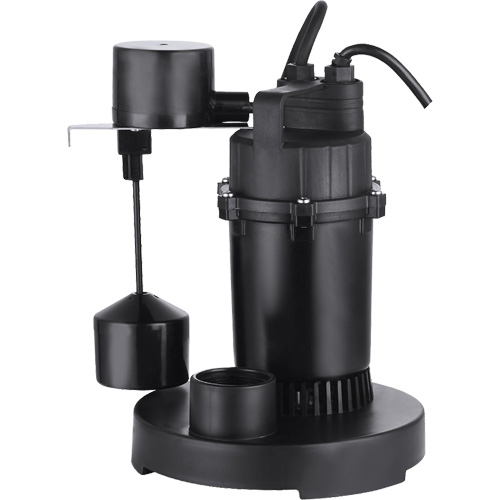 Pompe de puisard submersible thermoplastique, 2560 gal./h, 115 V, 4,6 A, 1/3 CV Distribution Industrielle GC