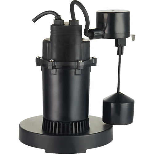 Pompe de puisard submersible thermoplastique, 2560 gal./h, 115 V, 4,6 A, 1/3 CV Distribution Industrielle GC