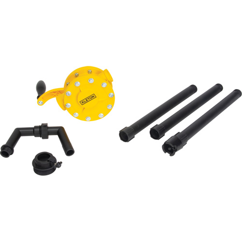 Pompe rotative pour baril, Polypropyl&egrave;ne, Pour capacit&eacute; 15 - 55 gal. US, 8 oz/course Distribution Industrielle GC