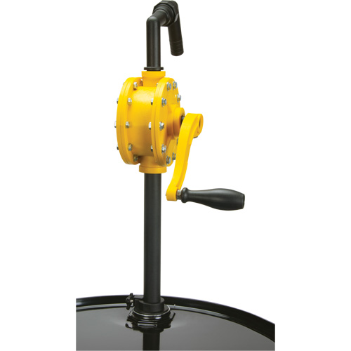 Pompe rotative pour baril, Polypropyl&egrave;ne, Pour capacit&eacute; 15 - 55 gal. US, 8 oz/course Distribution Industrielle GC