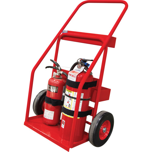 Hot Works Fire Prevention Cart, Semi-Pneumatic Wheels, 17.75" W x 8.9" L Base, 100 lbs. Distribution Industrielle GC