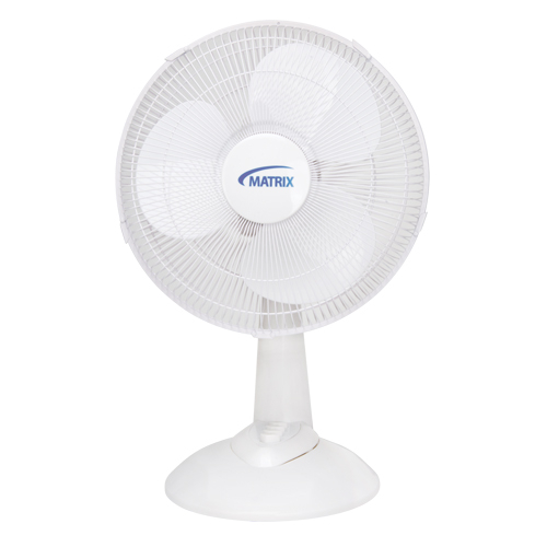 Ventilateur oscillant &agrave; boutons-poussoirs pour bureau, Diam&egrave;tre 12", 3 vitesses Distribution Industrielle GC