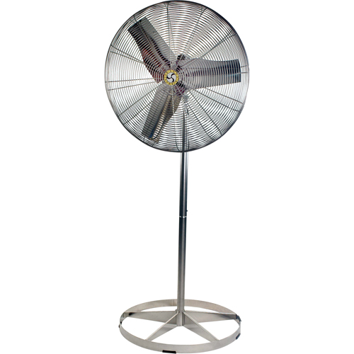 Ventilateurs &agrave; circulation d'air en acier inoxydable, lavables &agrave; grande eau pour service alimentaire, Industriel, 1 Vitesses, Diam&egrave;tre de 20" Distribution Industrielle GC