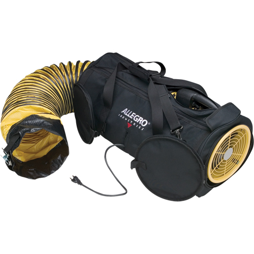Ventilateurs axiaux  Air Bag  ALLEGRO INDUSTRIES, 1/4 CV, 700 pi³/min Distribution Industrielle GC