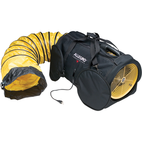 Ventilateurs axiaux  Air Bag  ALLEGRO INDUSTRIES, 1/2 CV, 1800 pi³/min Distribution Industrielle GC