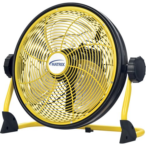 Ventilateur d'int&eacute;rieur/ext&eacute;rieur rechargeable avec port USB, Commercial, Variable vitesses, Diam&egrave;tre de 12" Distribution Industrielle GC