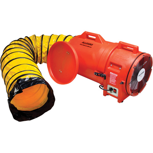 Souffleur avec contenant & conduite ALLEGRO INDUSTRIES, 1 CV, 1842 pi³/min Distribution Industrielle GC
