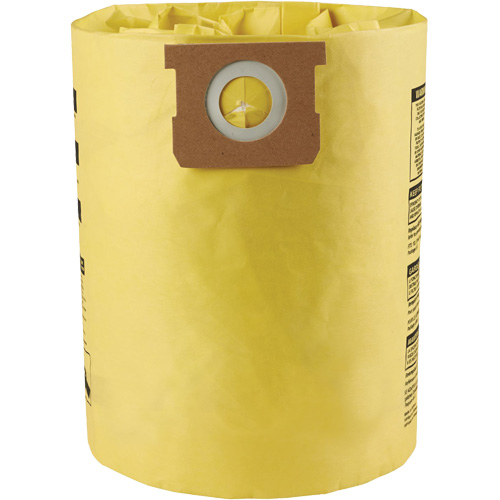Sacs filtrants pour d&eacute;bris secs jetables &agrave; haute efficacit&eacute; de type I, 10 - 14 gal. US Distribution Industrielle GC