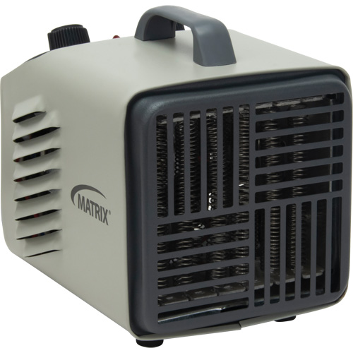 Radiateur portatif m&eacute;tallique datelier avec thermostat, Soufflant, &eacute;lectrique Distribution Industrielle GC