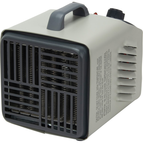 Radiateur portatif m&eacute;tallique datelier avec thermostat, Soufflant, &eacute;lectrique Distribution Industrielle GC