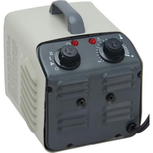 Radiateur portatif m&eacute;tallique datelier avec thermostat, Soufflant, &eacute;lectrique Distribution Industrielle GC