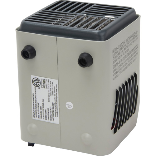 Radiateur portatif m&eacute;tallique datelier avec thermostat, Soufflant, &eacute;lectrique Distribution Industrielle GC