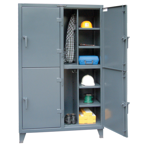 Heavy-Duty Locker, Steel, 8 Shelves, 72" H x 50" W x 24" D, Grey Distribution Industrielle GC