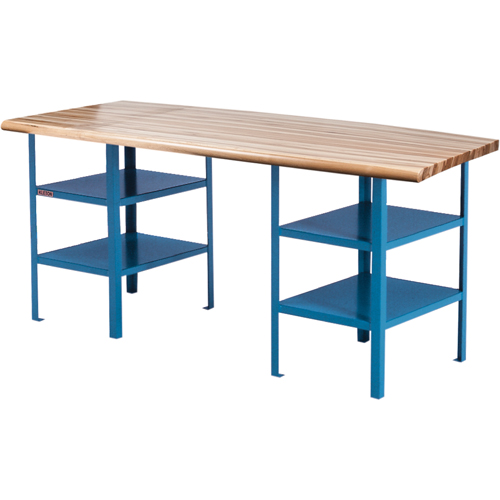 Extra Heavy-Duty Pedestal Workbench, 2500 lbs. Cap., 120" W x 30" D, 34" H Distribution Industrielle GC